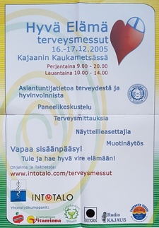 Hyvä Elämä terveysmessut Kaukametsän salissa 15.12 - 16.12.2005